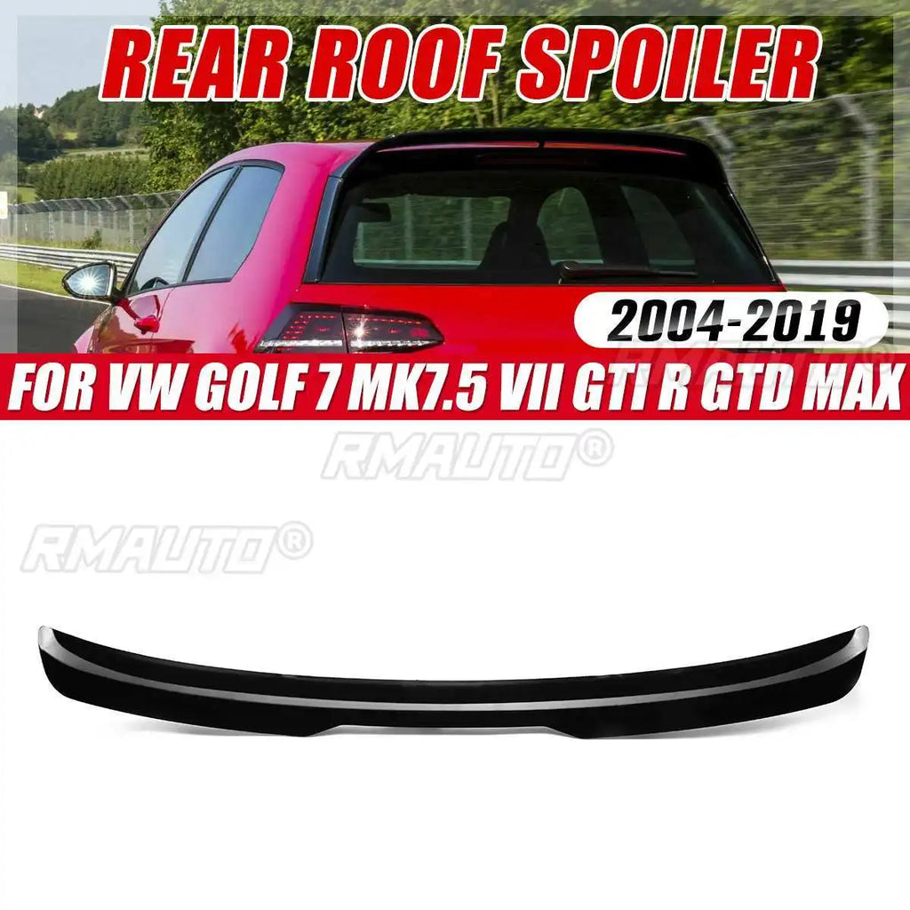 Glossy Painted Rear Roof Spoiler Wing for VW Golf 7 MK7.5 VII GTI R GTD 2014 2015 2016 2017 2018 2019/for Univeral Full Car