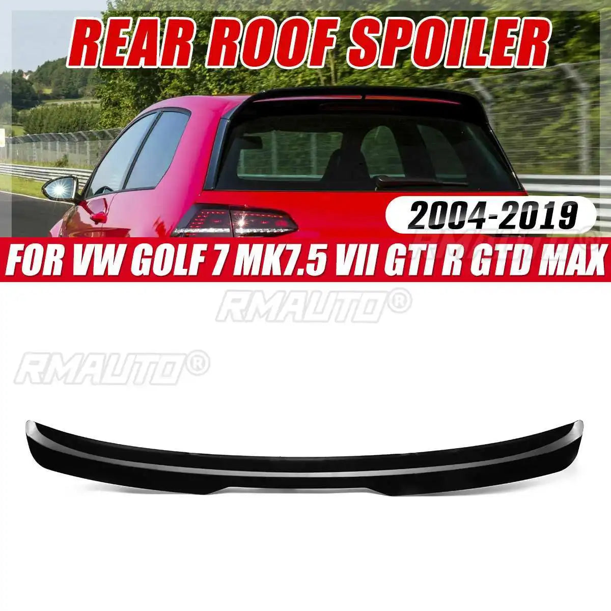 Glossy Painted Rear Roof Spoiler Wing for VW Golf 7 MK7.5 VII GTI R GTD 2014 2015 2016 2017 2018 2019/for Univeral Full Car