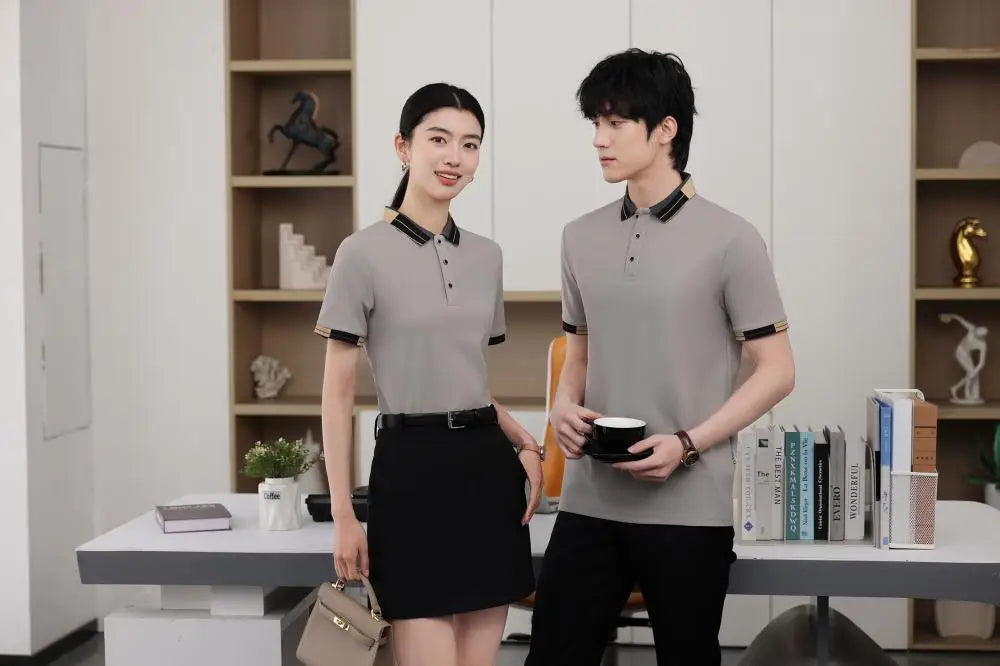 The Custom logo T Shirt Men and Women Polo Tshirt Fashion Mens Clothes Polo T-shirts  LS-S6106