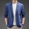 6997-SKAZI-hemp Men's Silk Long Sleeve Non-ironing Shirt Men's Autumn Casual Large Size Long Sleeve