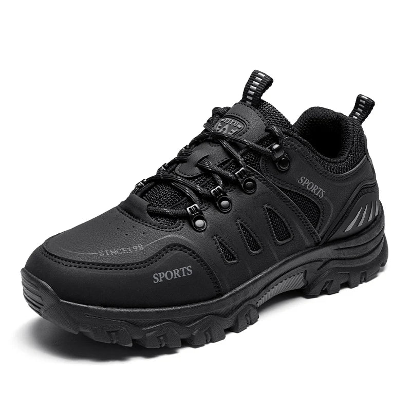 Men's Mountaineering Shoes Outdoor Hiking & Trekking Backpacking Boots Trail Cross Country Low-top Lace up Sport Sneakers Autumn