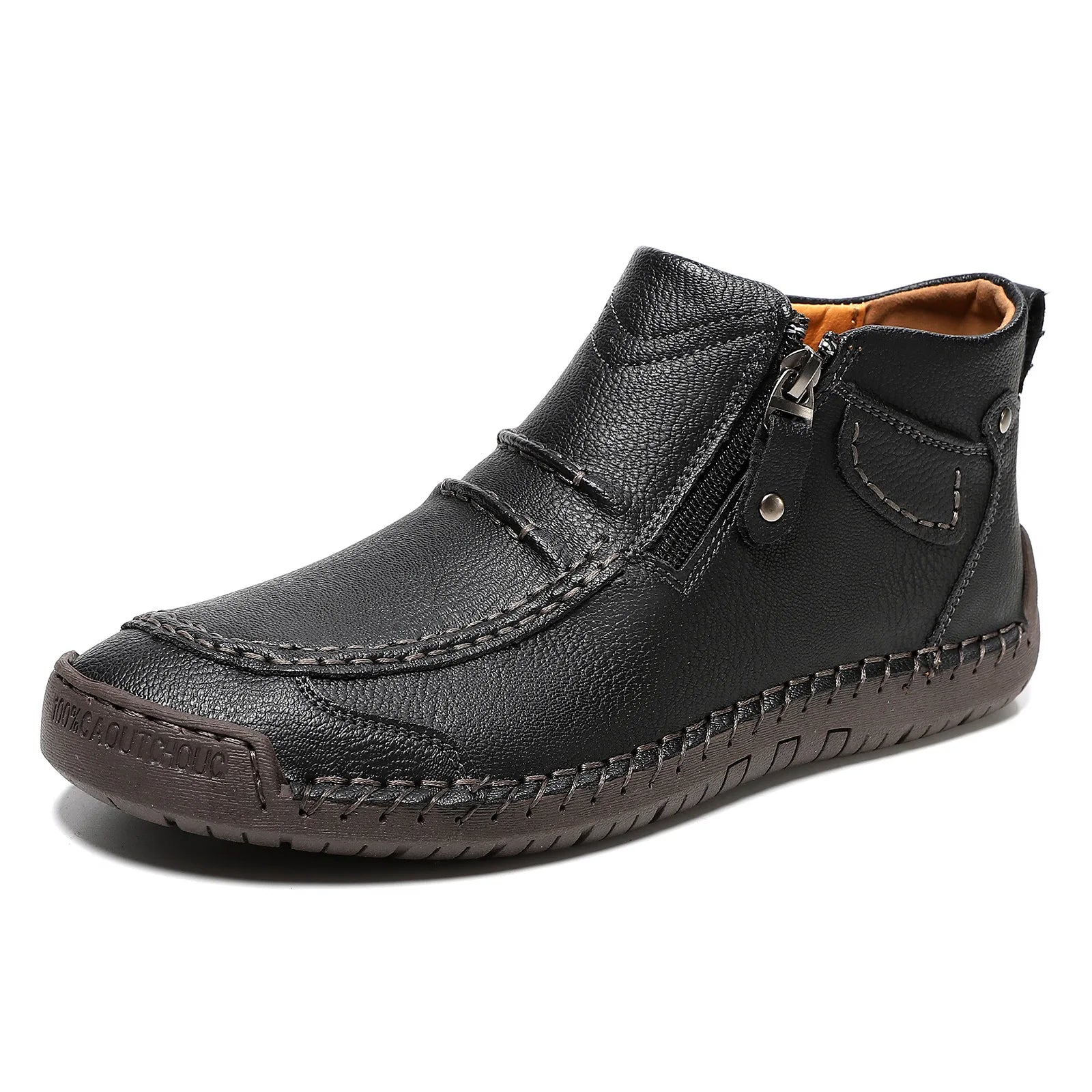 Cross-border Explosions Large Size Men's Outdoor Casual Flat  Martins Short Boots 828 Zapatos De Hombre Chaussures Pour Hommes