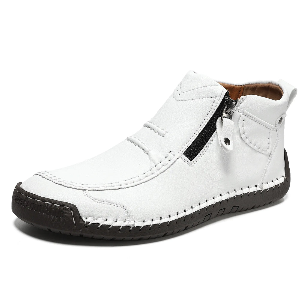 Cross-border Explosions Large Size Men's Outdoor Casual Flat  Martins Short Boots 828 Zapatos De Hombre Chaussures Pour Hommes