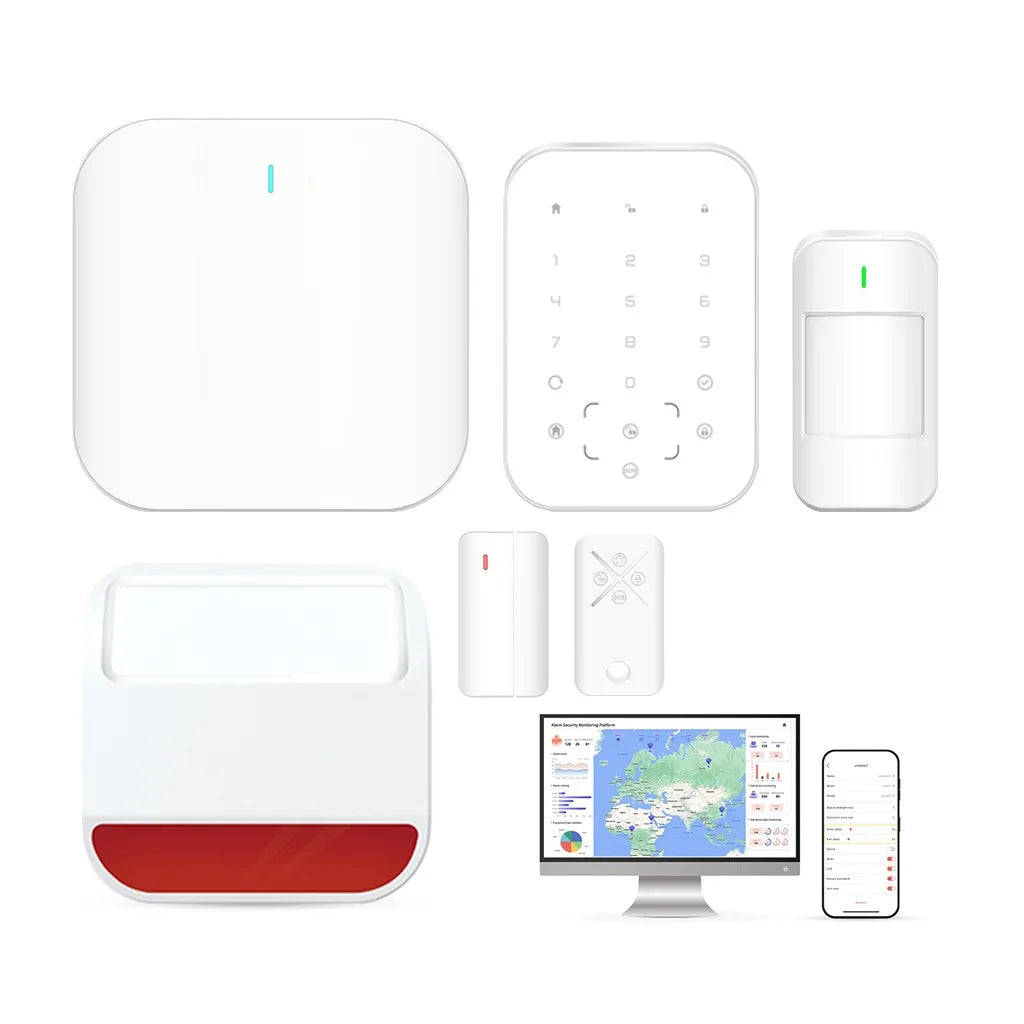 WIFI 4G Alarm Home Security Shop Alarm System Smart Wireless RJ45 Home Alarm System Lan Burglar Intrusion System
