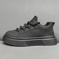 Men's New Breathable Engraved Blank Shoes Men's Versatile Thick Soled Sports and Leisure Board Shoes Men
