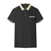 New Design Unisex Plain Short Sleeves Corporate Oversized ProfessionalGolf T-shirtLapel Custom Work