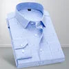 6997-SKAZI-hemp Men's Silk Long Sleeve Non-ironing Shirt Men's Autumn Casual Large Size Long Sleeve