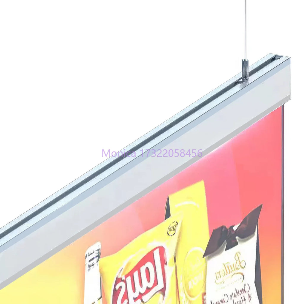 Two Sided Poster Changeable Light Box Highly Brightness Decorative Interior Board Shows Hanging Ceiling Advertising Billboard