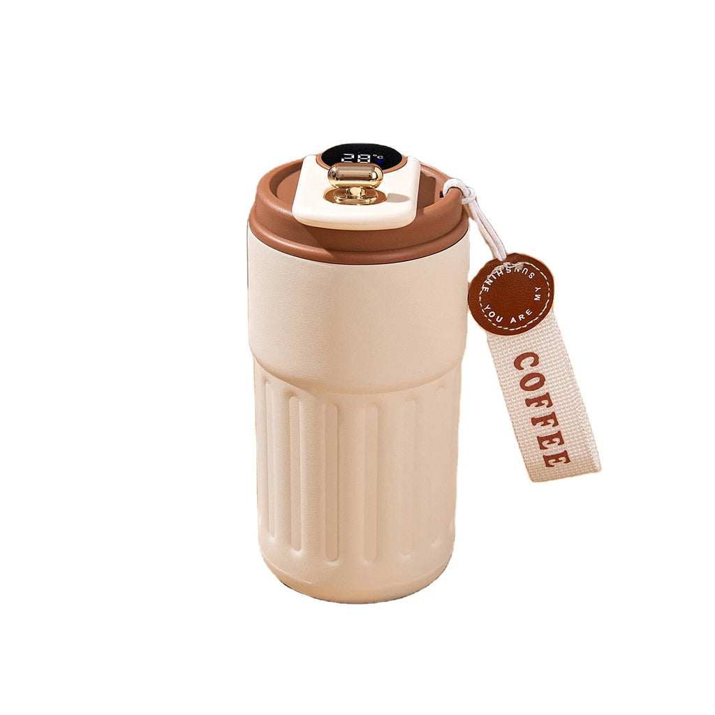 Wholesale Best Price 420 ML Stainless Steel Thermos with Smart LED Custom Logo Coffee Mug Gift Set Low MOQ Stock