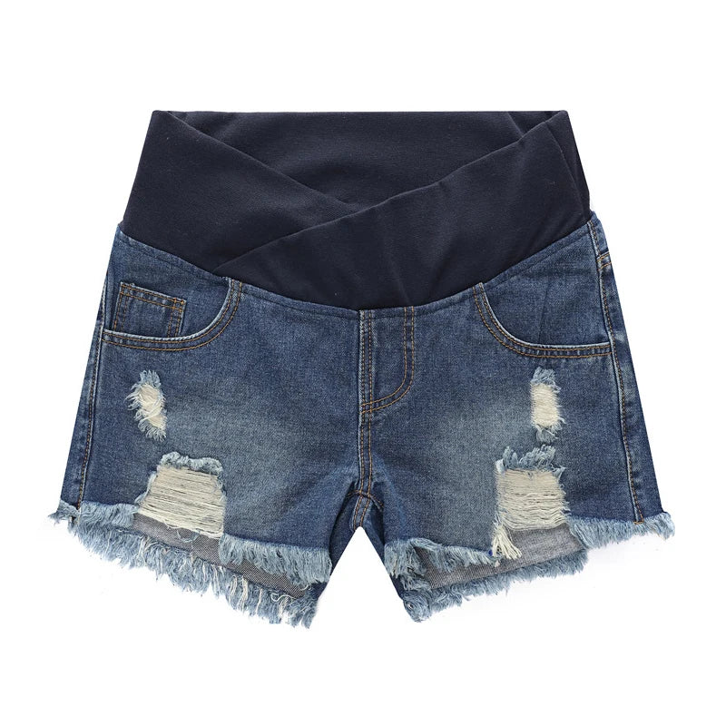 2024 Pregnant Women's Shorts Summer Wear Low-waisted Denim Shorts Summer Wear New Spring Loose Pants for Pregnant Women Clothes