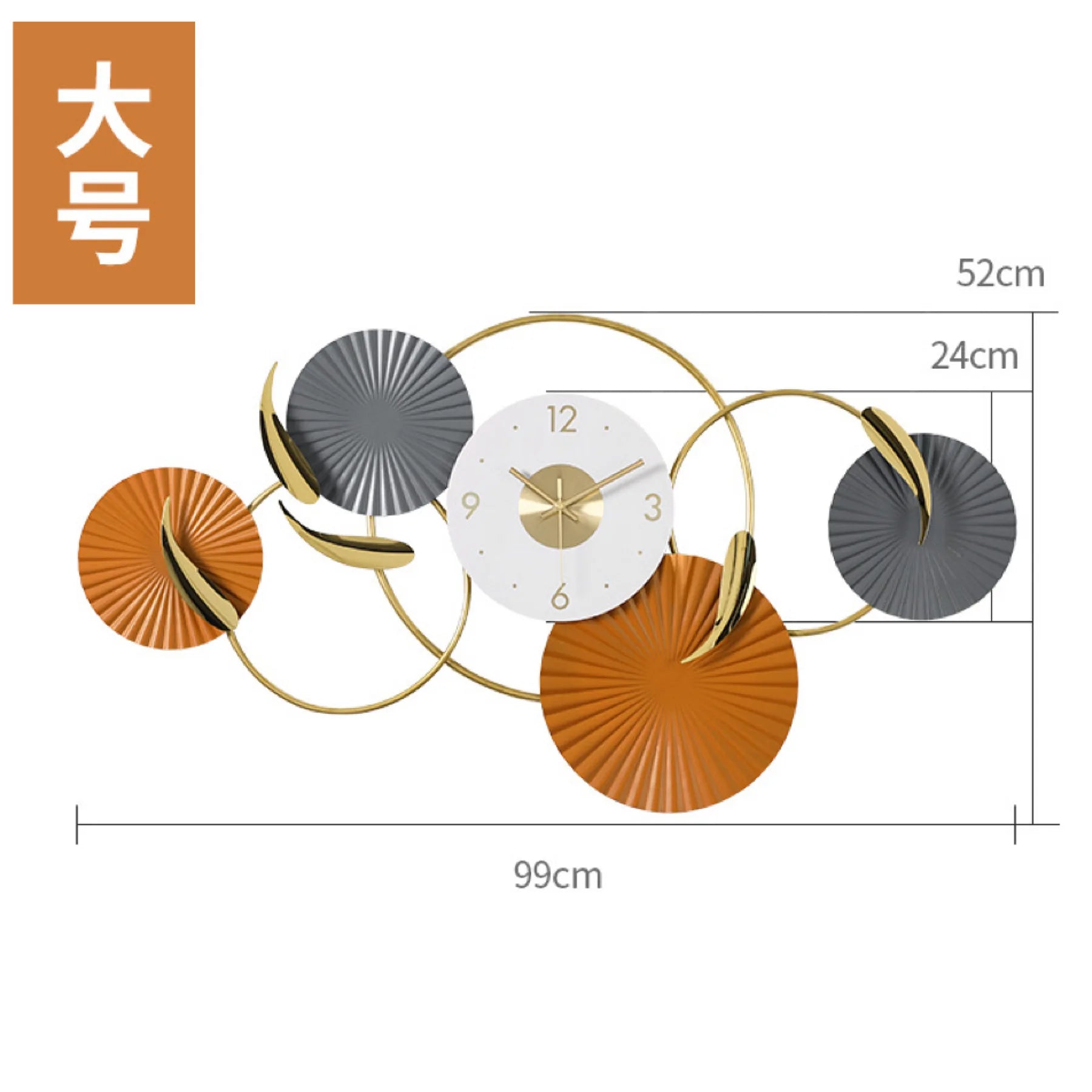 Decorative Lotus Leaf Art Deco Hanging Metal Wall Art Modern Luxury Design for Interior Decoration