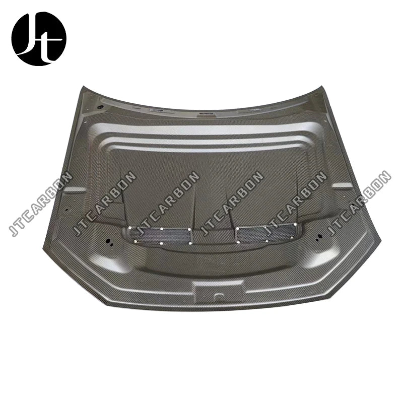 For Audi Q8 SQ8 RSQ8 Front Hood Retrofit M Style Dry Carbon Fiber Bonnet Front Engine Cover 2018+