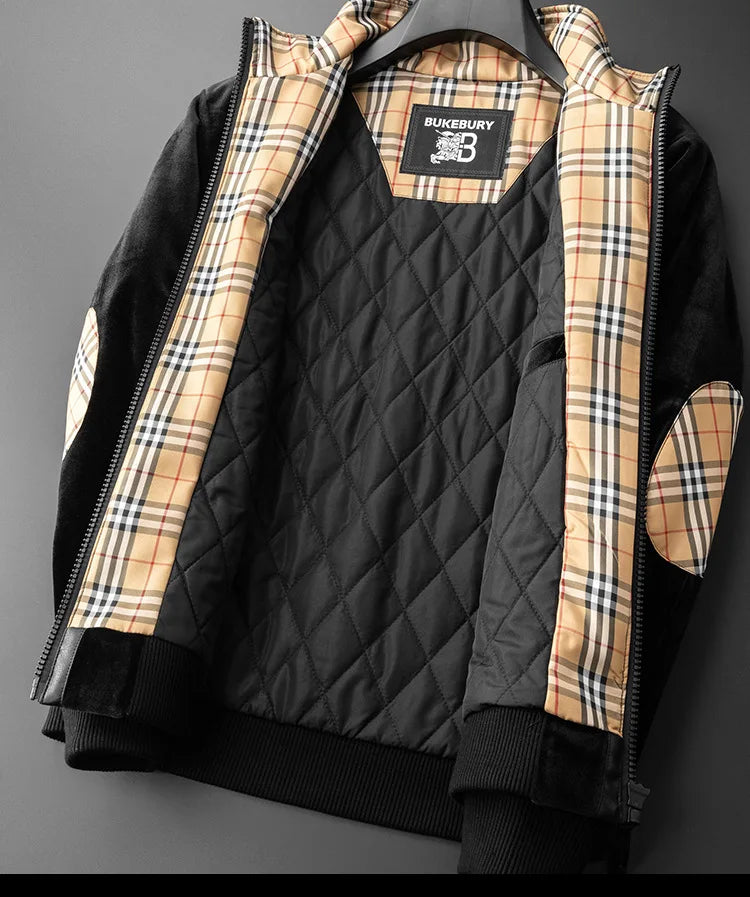 Thickened Jacket Printed Thick Velvet Winter Clothes for Men Coat Winter Jacket Men