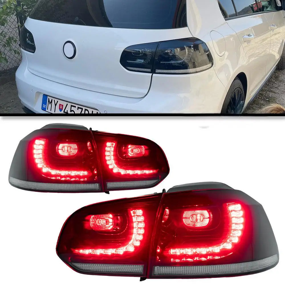 For VW Golf 6 Led Tail Lamp Golf 6 Mk6 Dynamic Signal Tail Light Animation Rear Stop Brake Reverse Auto Accessories Car Lights