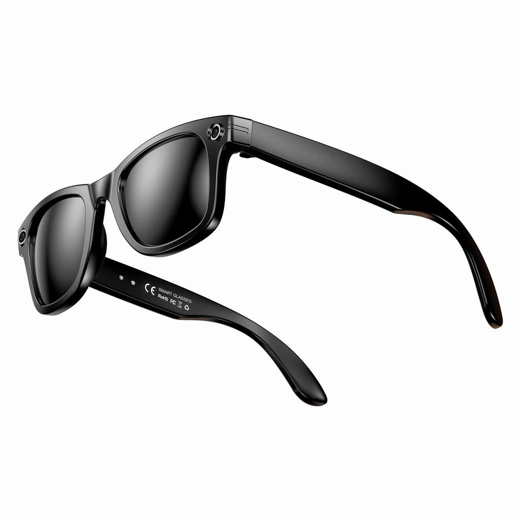 New OEM Smart AI Glasses Camera with Voice Assistant Music Translation Activity Monitoring Speaker Magnetic Charging