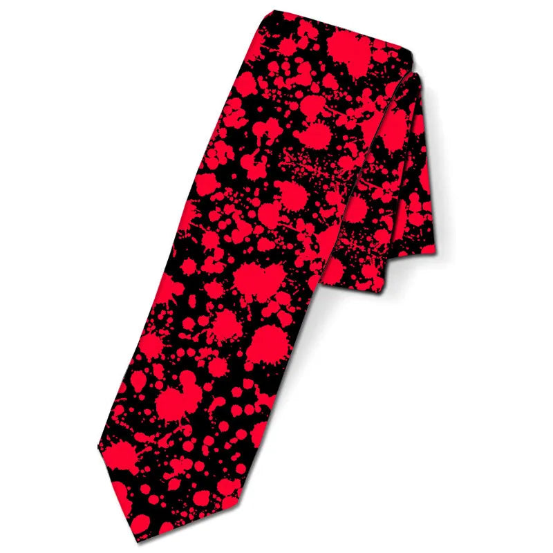 Classic Fashion Men's Tie 2024 Suit accessories NeckTies Printed Polyester Ties 8 cm Necktie for Women 6S-LD43 - Free Item