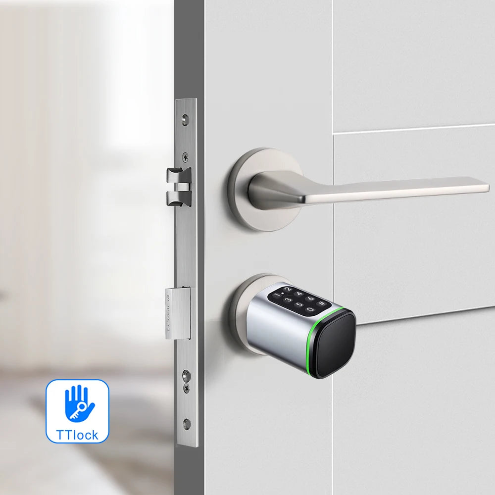 Easy Install Tuya Smart Cylinder Card Fingerprint  Application TTLock App  Old Lock Modify