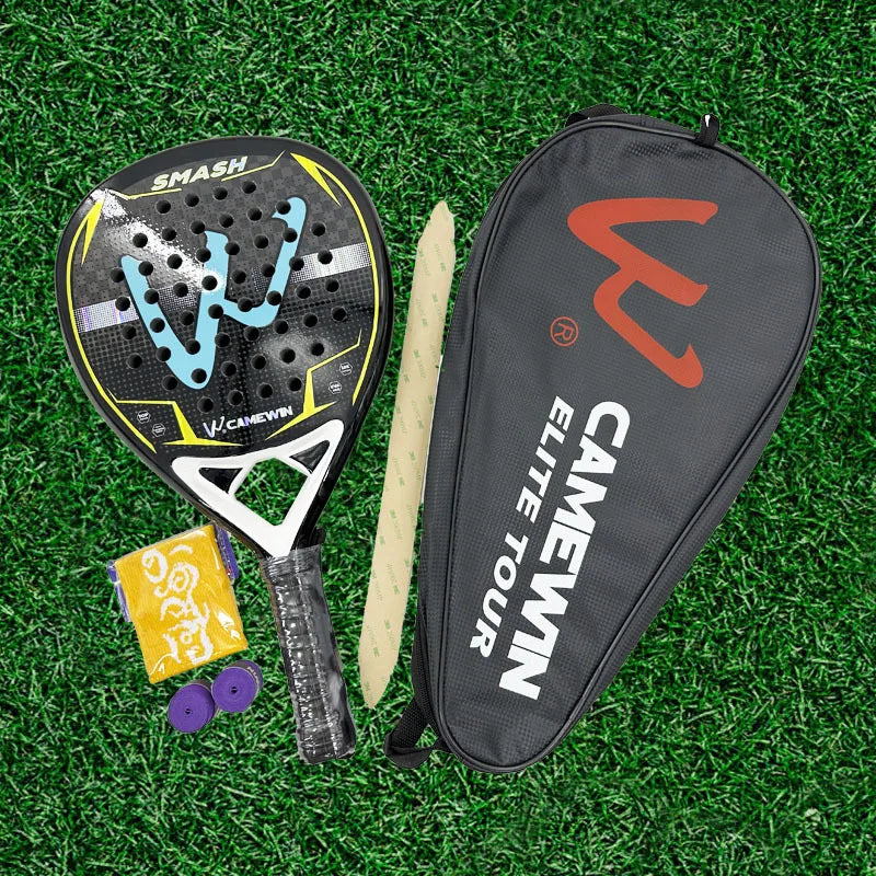 CAMEWIN Kaiwei High Power Padel Tennis Racket with EVA Grip and Nylon Net for Training Game-Direct Manufacturer's Stock