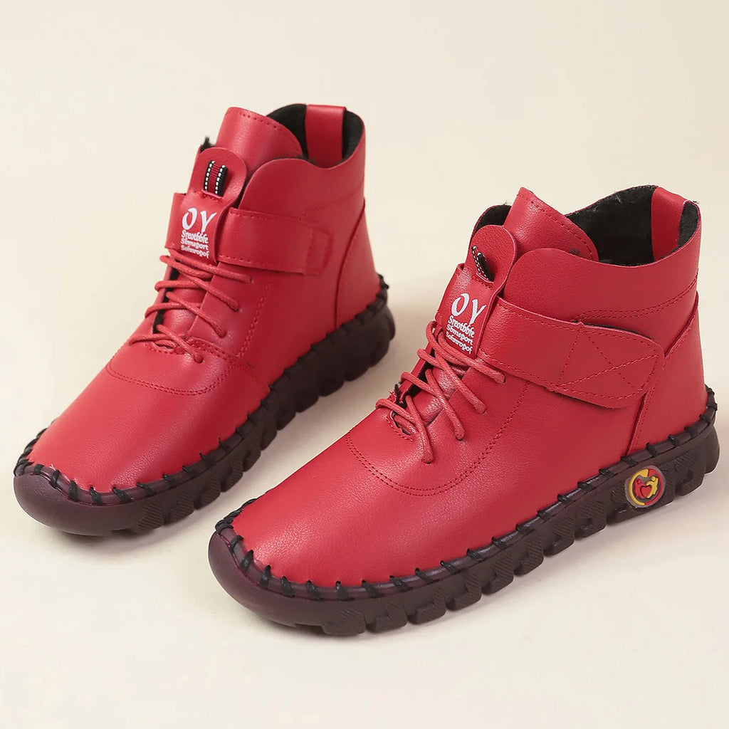 QLFashion Size Boots Women 2024 Autumn and Winter New Round Head Flat Womens Wholesale 231