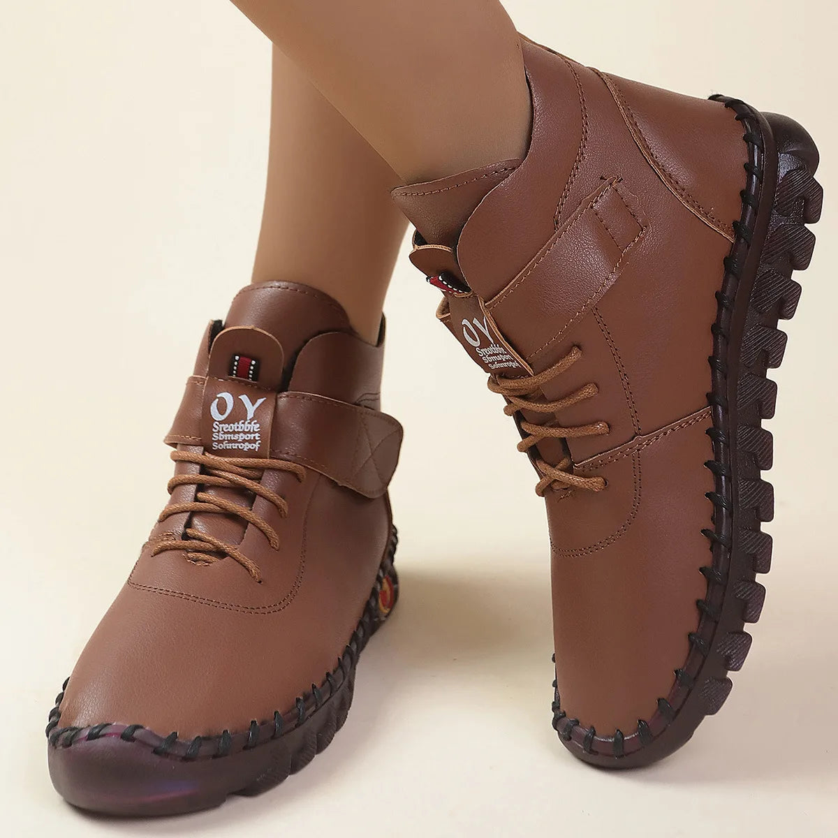 QLFashion Size Boots Women 2024 Autumn and Winter New Round Head Flat Womens Wholesale 231