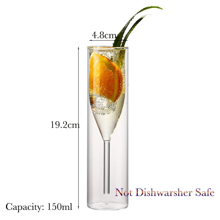 Creative Cocktail Glass - Porcupine Fish/Swan/Rose/Octopus/Bird Design Cocktail Glass, Novelty Drink Cup for KTV Bar Night Party