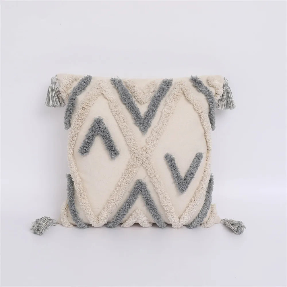 45 * 45/30 * 50cm Moroccan Bohemian Plucked Nordic Style Pillowcase Hotel Home Living Room Sofa Cushion Cover