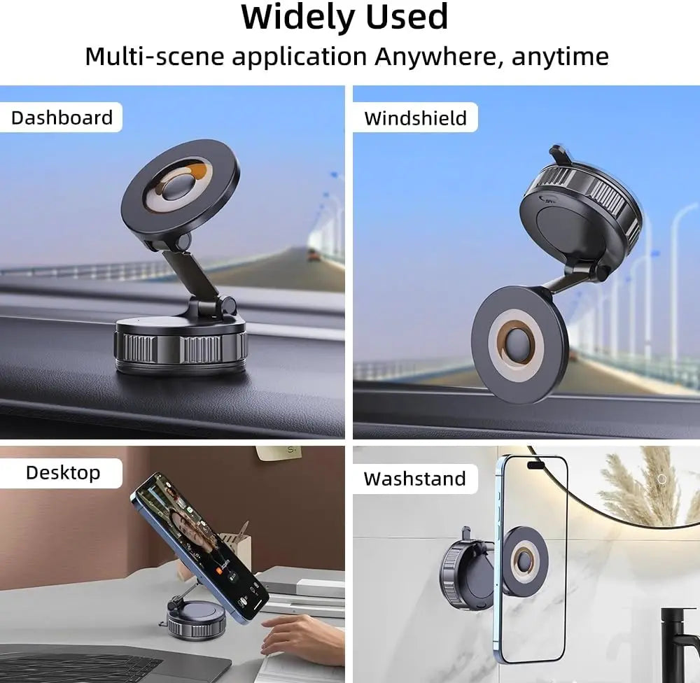 New Magnetic Suction Phone Holders for Your Car, 360°Adjustable Magnetic Car Phone HolderSuction Cup Phone Mount