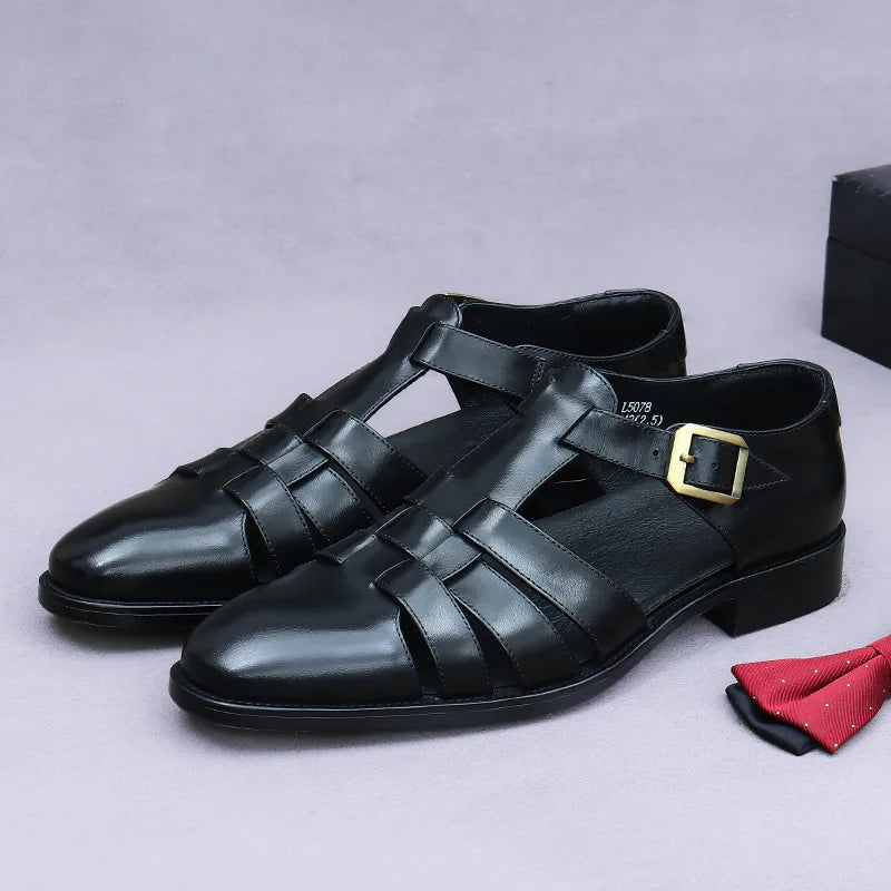 New luxury casual business shoes for men  shoes made of cowhide size 37-46 formal dress shoes