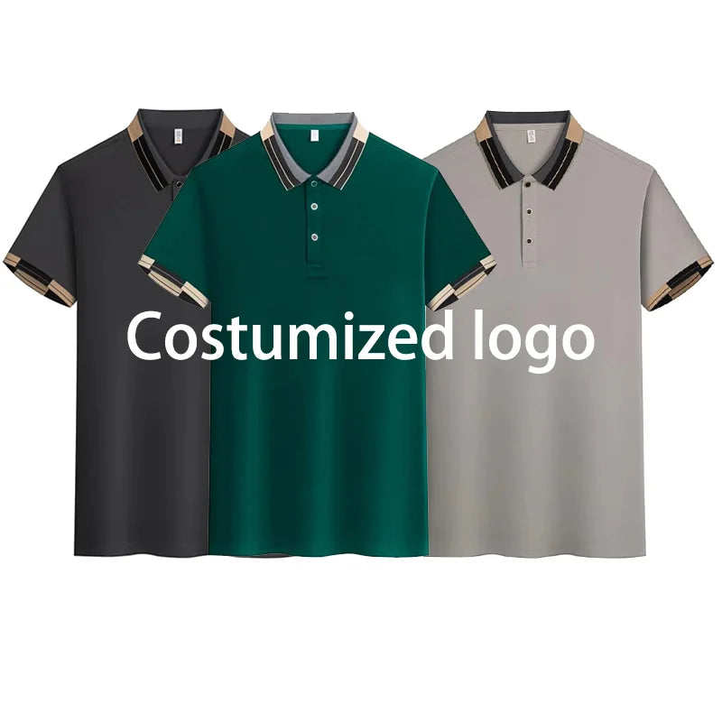The Custom logo T Shirt Men and Women Polo Tshirt Fashion Mens Clothes Polo T-shirts  LS-S6106