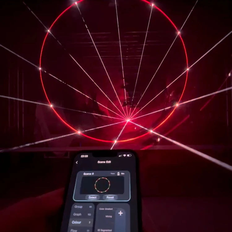 Yunxin 5w Dj App Control Rgb Animation Laser Light for Stage