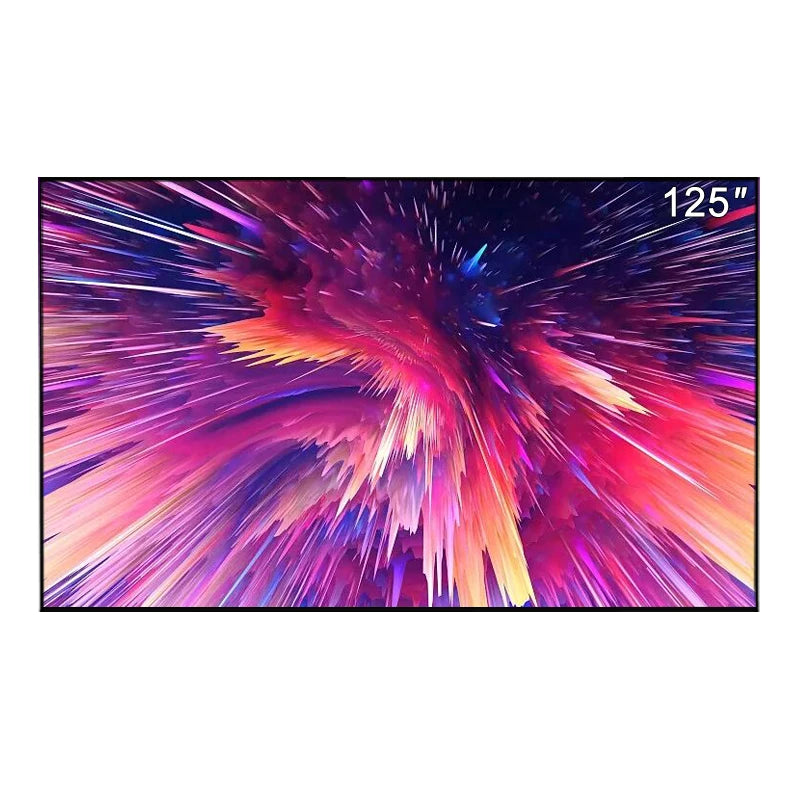 2022 New 125 Inch Home Theater Fixed Frame Cinema Projector Screen Matte White Home Projection Screens