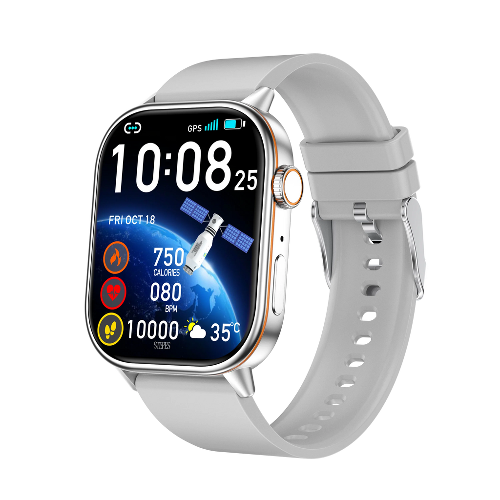 Qrofessional GPS Sport QX17 Smart Watch 2.01 Screen IP68 Waterproof Android Silicone Band 420mAh CE FCC Gloryfit Pro Bt Call