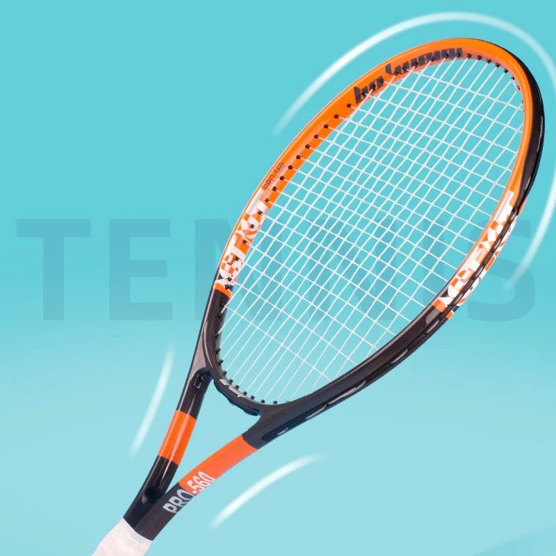 27-inch High-Performance Tennis Racket Aluminum Alloy Frame Tennis Racket High-Tension Nylon Racket