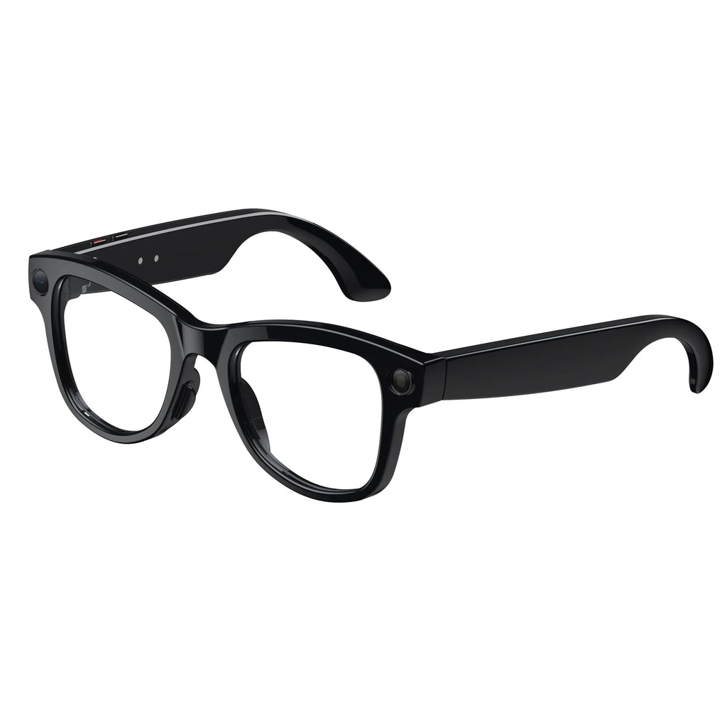 M02 Fashion Smart Glasses with Charging Case 8-Megapixel High-Definition Camera AI Translation Video & Photo Recording 32GB