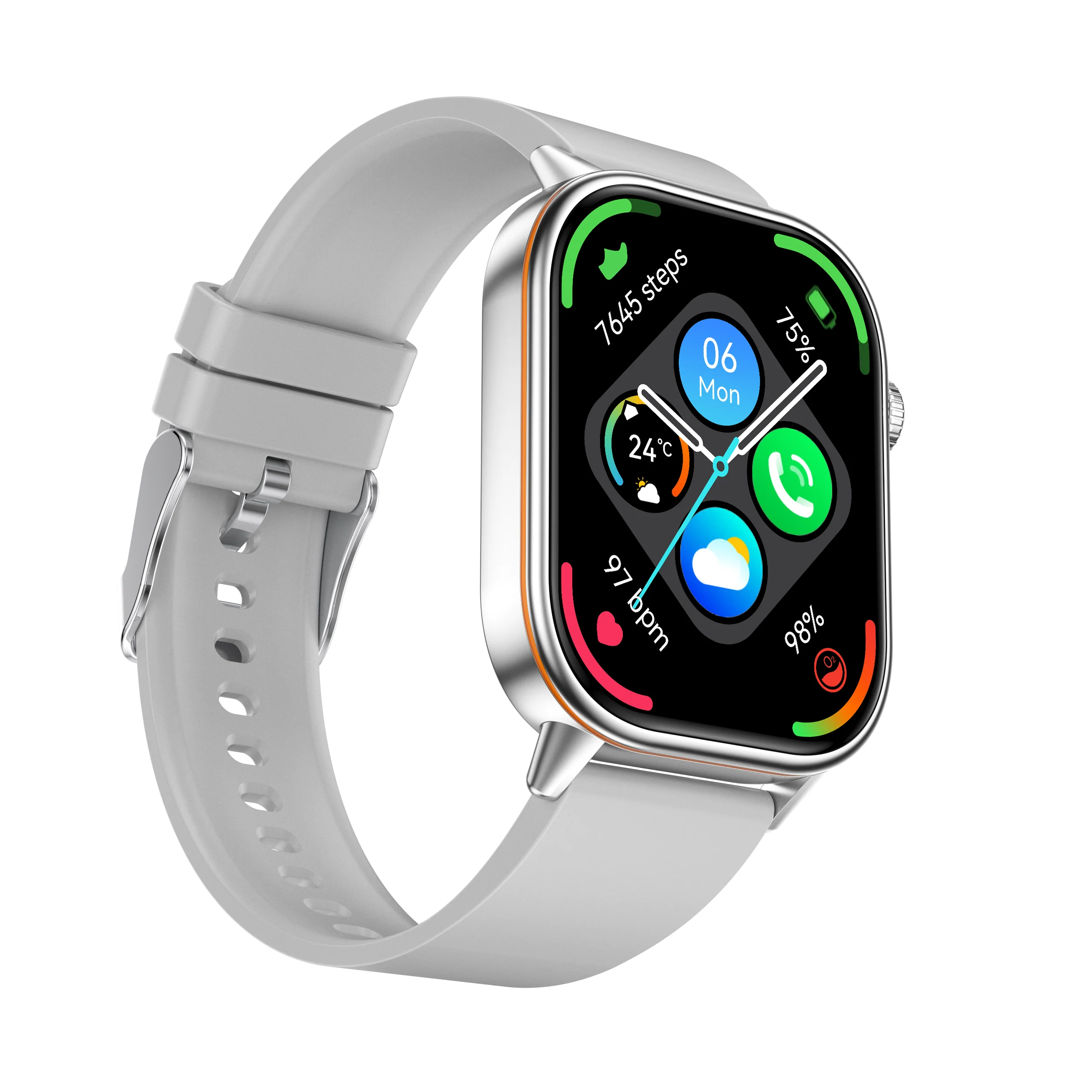 Qrofessional GPS Sport QX17 Smart Watch 2.01 Screen IP68 Waterproof Android Silicone Band 420mAh CE FCC Gloryfit Pro Bt Call