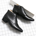 Black Winter Boots for Men Genuine Leather Boots Wholesale Fashion Top Grade Quality Shoes