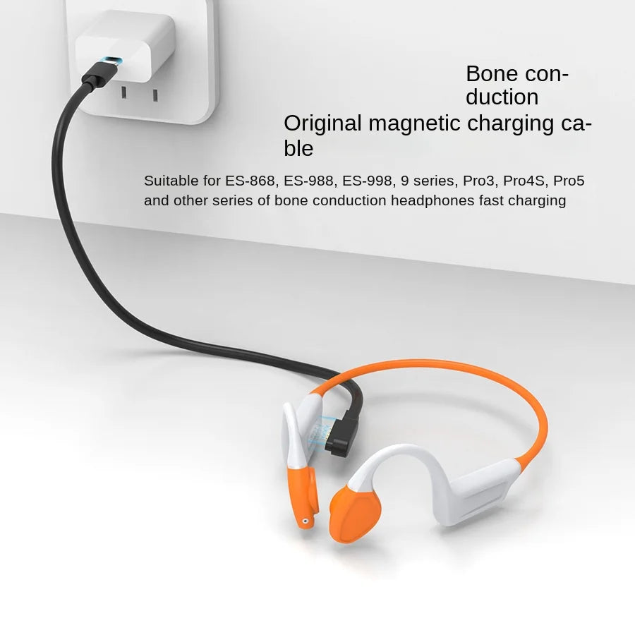 Magnetic Charger Sports Ear-clip Headphones with Universal Magnetic Data Cable No Volume Control Battery Life <3 Hours - Free Items Weekend