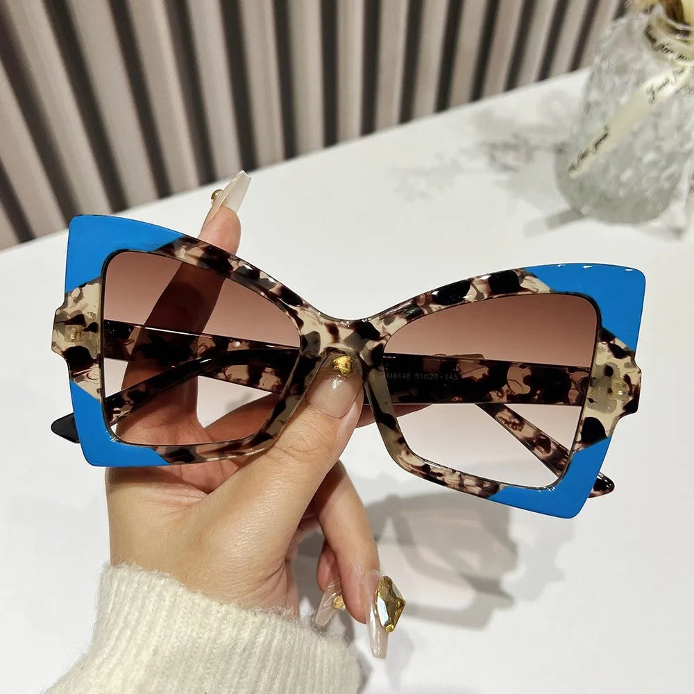 6148 Luxury Shades butterfly Shaped Eyewear Wholesale Custom logo Sunglasses 2024 Cat Eye Glasses Sun Glasses
