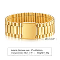 YF8123 Ins Trend Summer New Watch with Heavy Work Bracelet 18k Gold Plated Waterproof Stainless Steel Gift