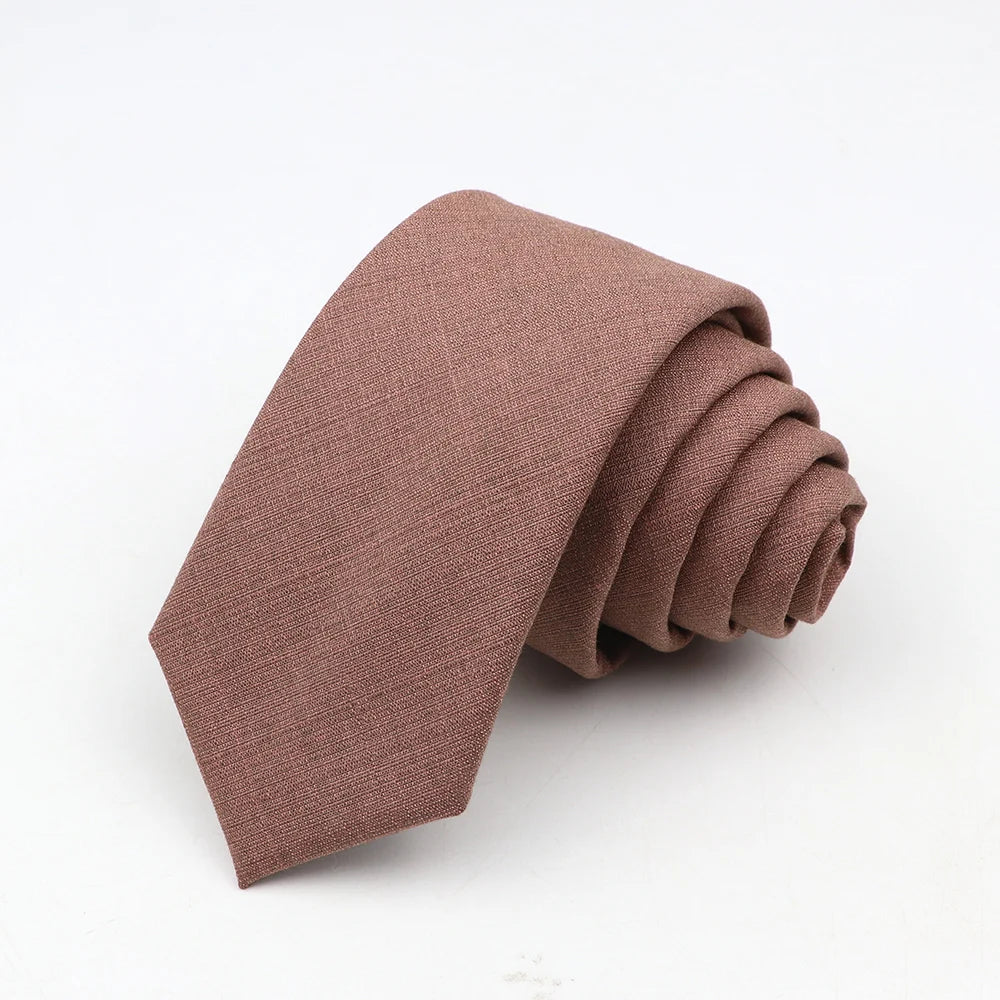 Fashion Neckties Classic Men's Slik Polyester Solid Color Tie For Business Party Wedding Suit Shirt Skinny Neck Ties Accessory - Free Item.