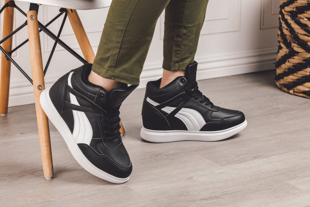 CALTO High-Top Sneaker Elevator Shoes - 3.8 Inches - H71901. Ships from USA.
