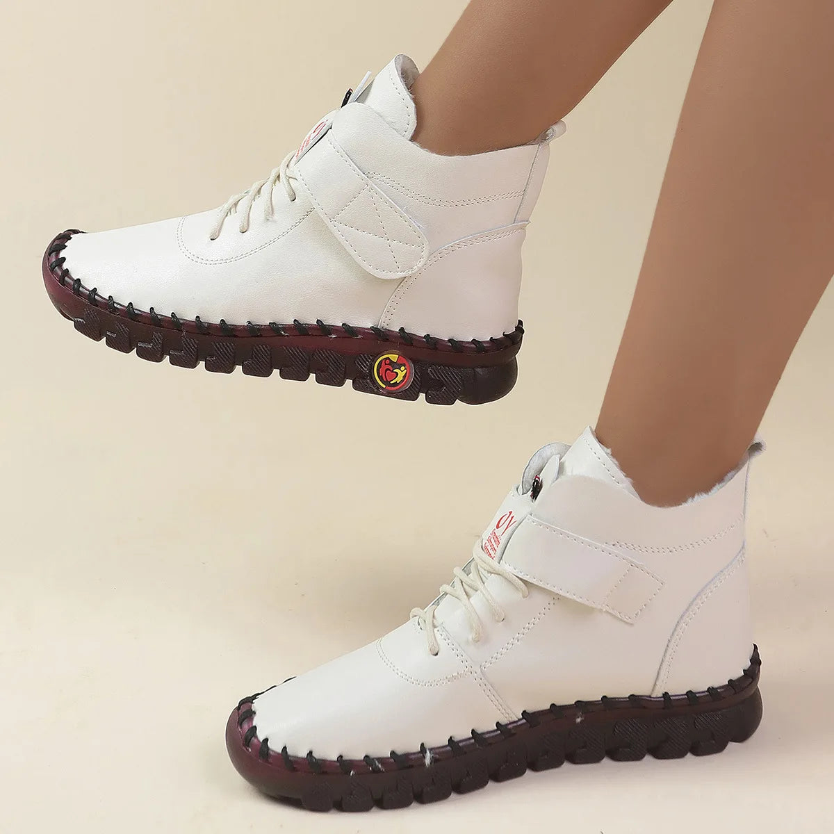 QLFashion Size Boots Women 2024 Autumn and Winter New Round Head Flat Womens Wholesale 231