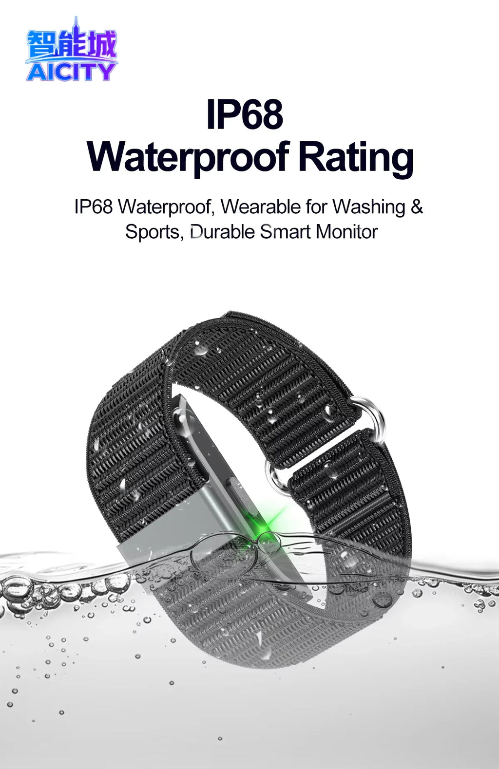 S01 Smart Electronic Bracelet for Sport Fitness Tracker Heart Rate Find My Device & Low Battery Alert Smart Notifications