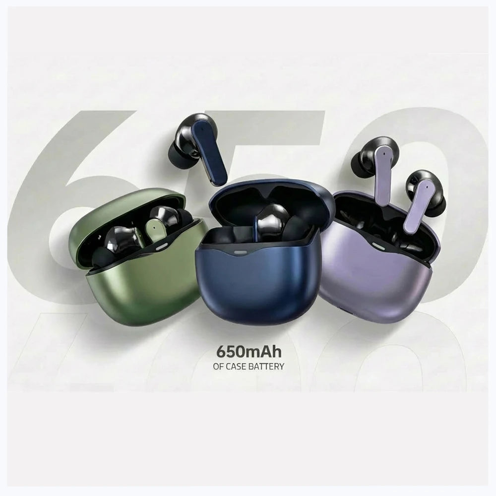 Colorful Wireless Earbuds Touch Control Earphone TWS Headset With Deep Bass Sound 650mAh Large Battery Support ANC APP Control - Free Item