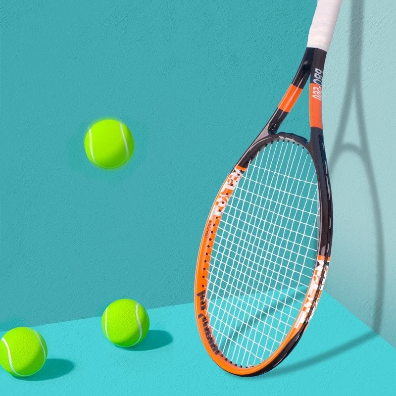 27-inch High-Performance Tennis Racket Aluminum Alloy Frame Tennis Racket High-Tension Nylon Racket
