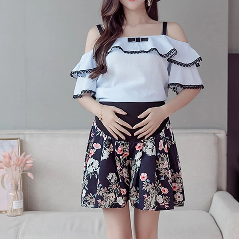 2024 Pregnant Women's Shorts Summer Wear Low-waisted Denim Shorts Summer Wear New Spring Loose Pants for Pregnant Women Clothes