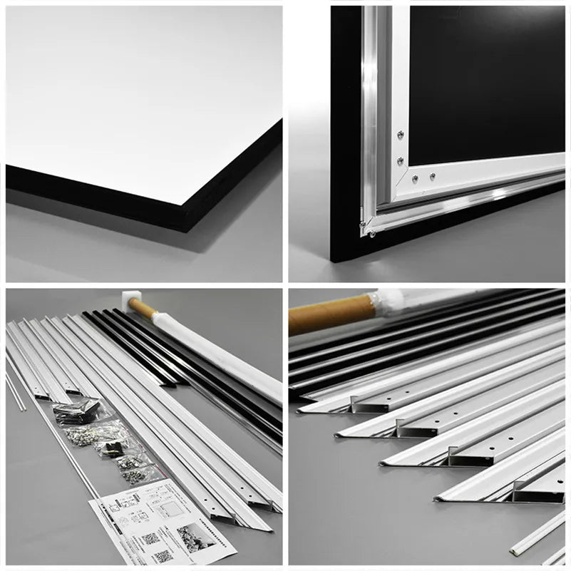 2022 New 125 Inch Home Theater Fixed Frame Cinema Projector Screen Matte White Home Projection Screens