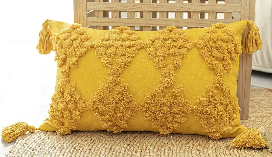 45 * 45/30 * 50cm Moroccan Bohemian Plucked Nordic Style Pillowcase Hotel Home Living Room Sofa Cushion Cover