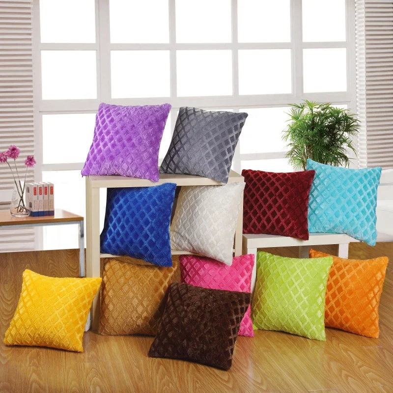 High Quality 100% Polyester Faux Fur Pillow Cover Decorative Cushion Covers for Livingroom Bedroom Office