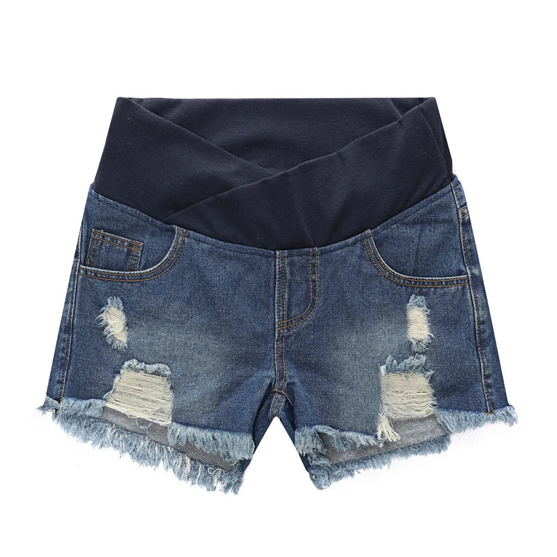 2024 Pregnant Women's Shorts Summer Wear Low-waisted Denim Shorts Summer Wear New Spring Loose Pants for Pregnant Women Clothes